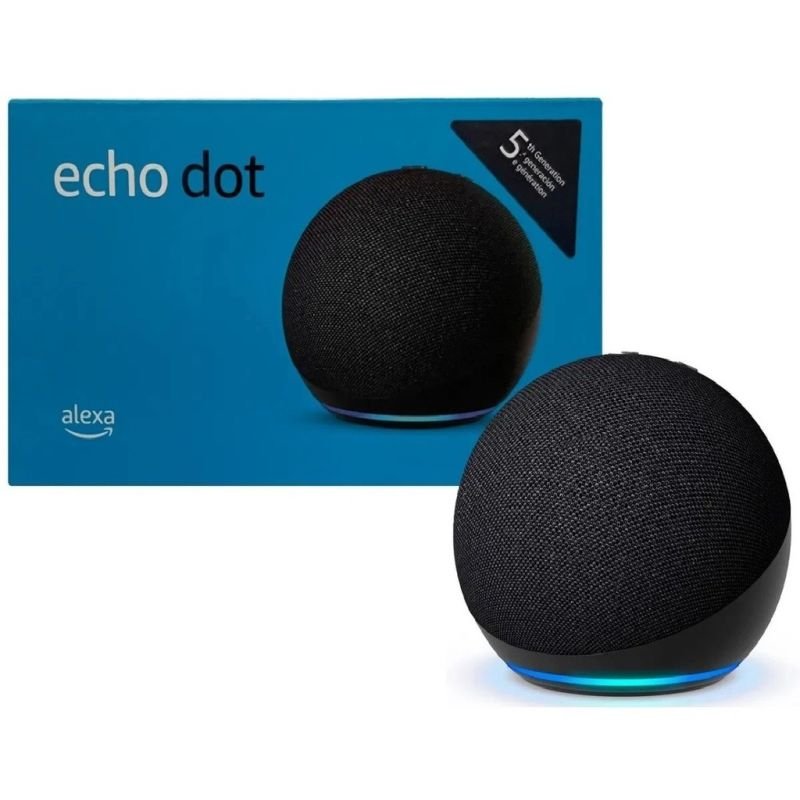 Echo Dot 5ª Geração (cores: Azul, Preto, Branco)