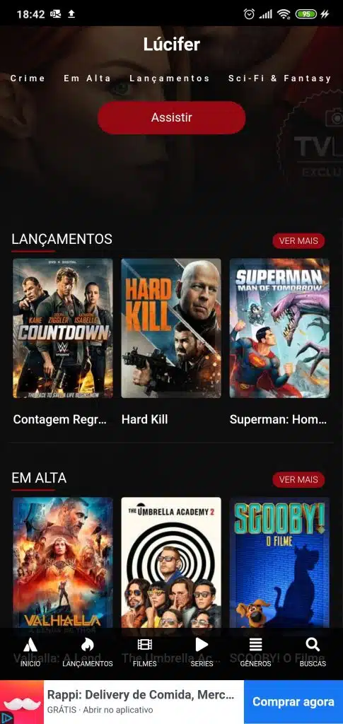 streaming grátis sem cadastro