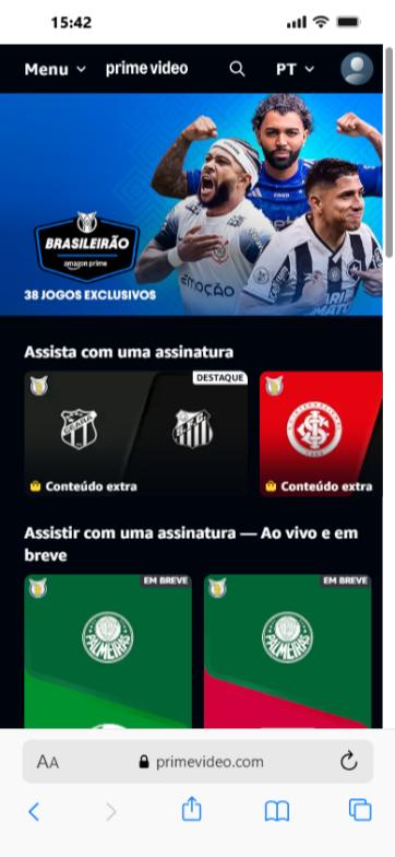streaming de esportes mobile