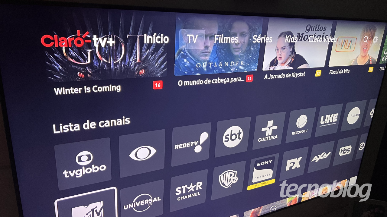 erro ao instalar app claro tv+