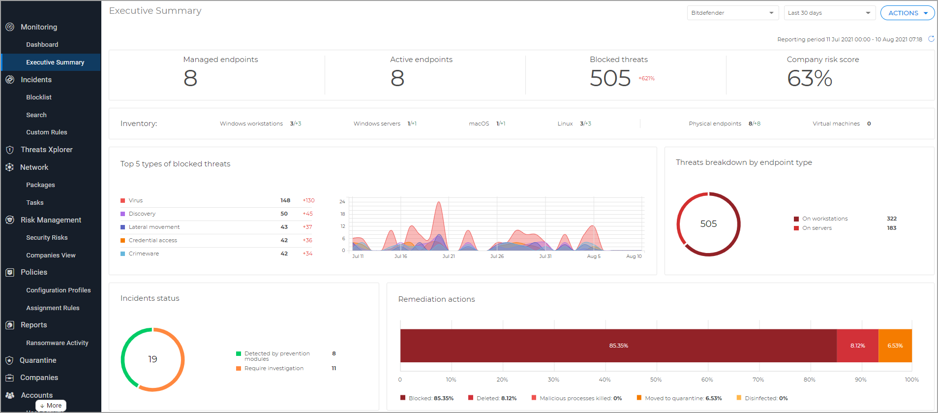 console bitdefender login