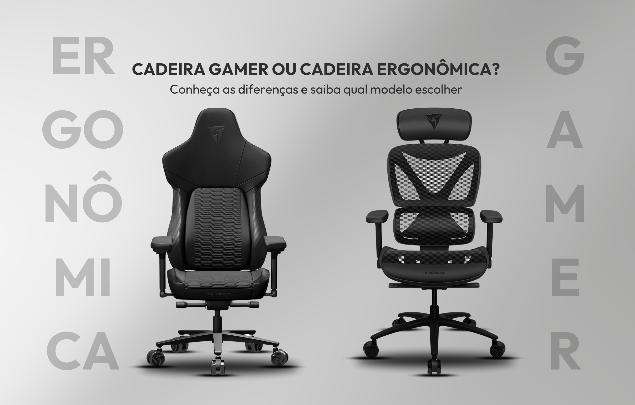 cadeira gamer com braços 3D