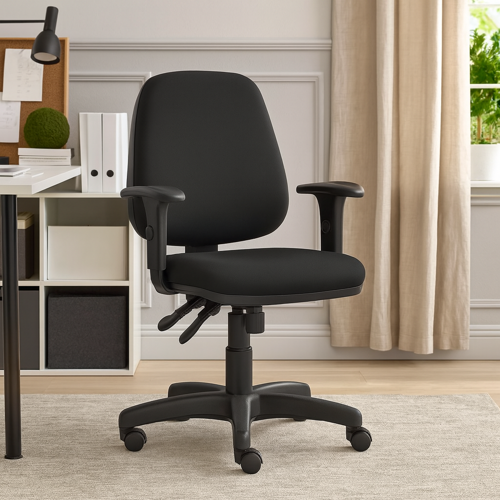 Cadeira ergonômica com apoio lombar