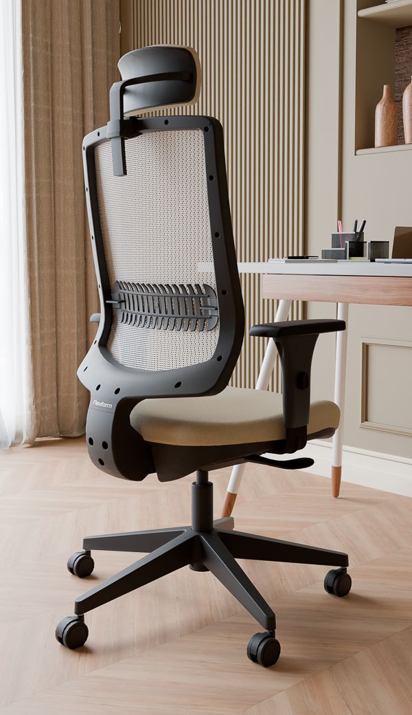 Cadeira ergonômica com regulagem de altura