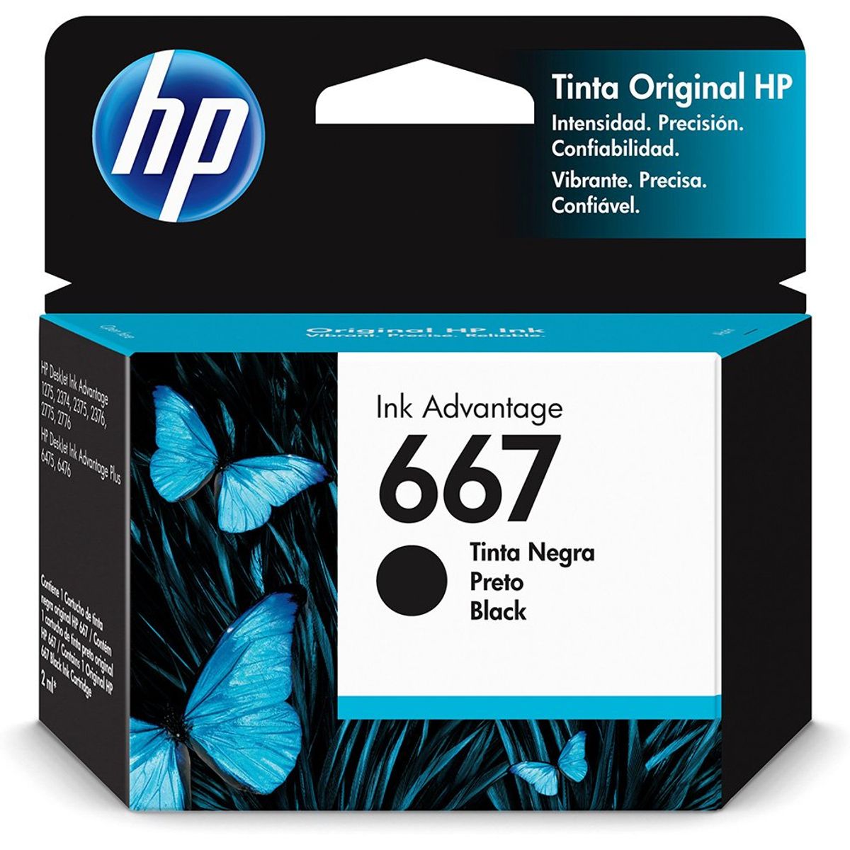 cartucho HP 667 colorido