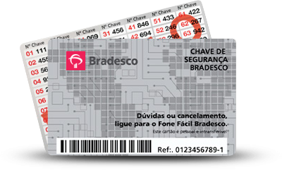 ativar chave segurança bradesco