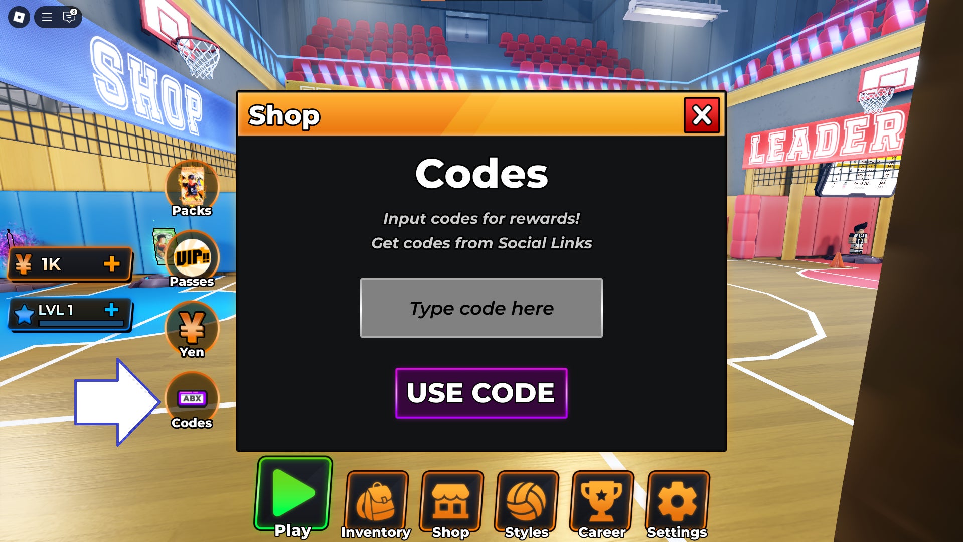 códigos Roblox Volleyball Legends
