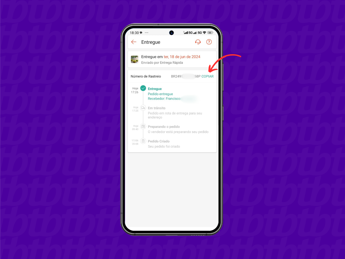 acompanhar entrega shopee