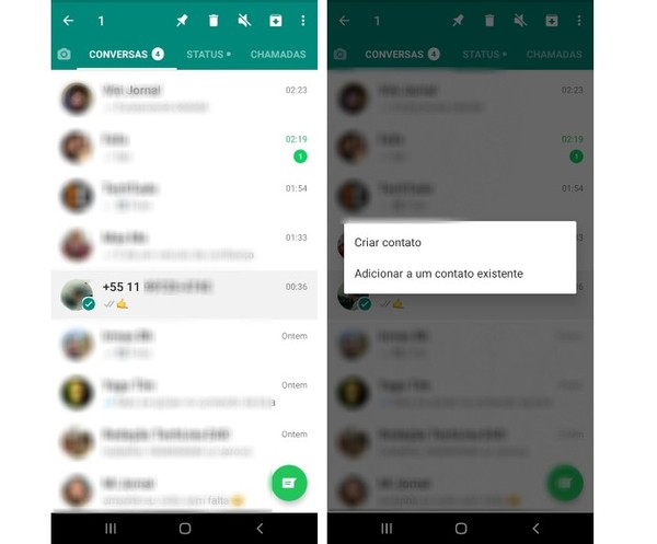 como adicionar um contato no whatsapp