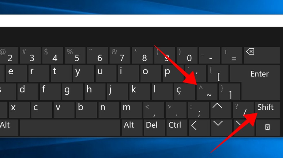 como colocar o acento circunflexo no notebook