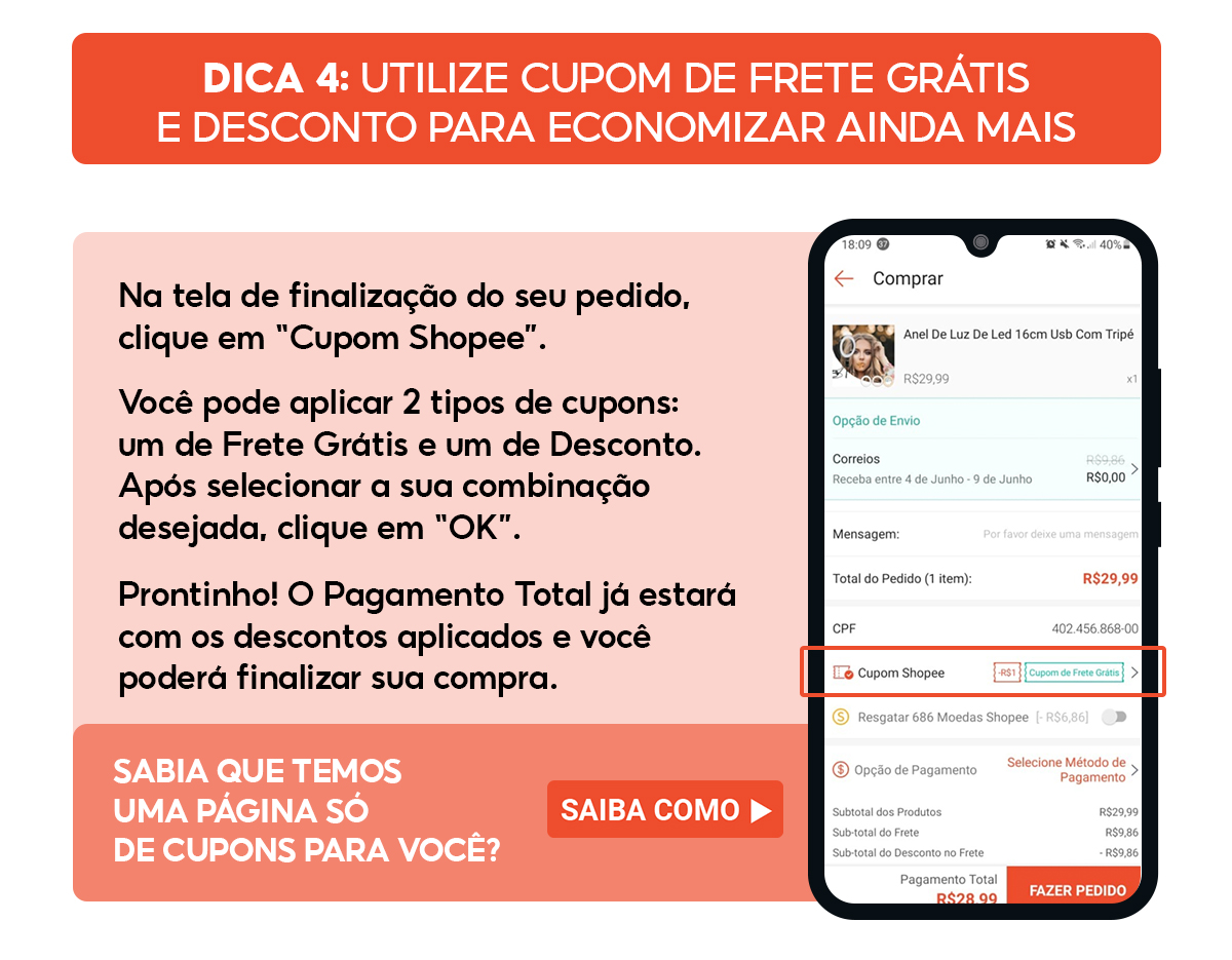 como comprar na shopee sem cartão de crédito