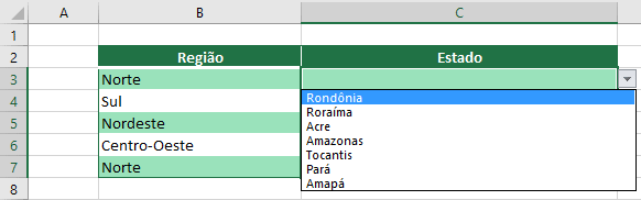 erros comuns ao criar lista suspensa excel