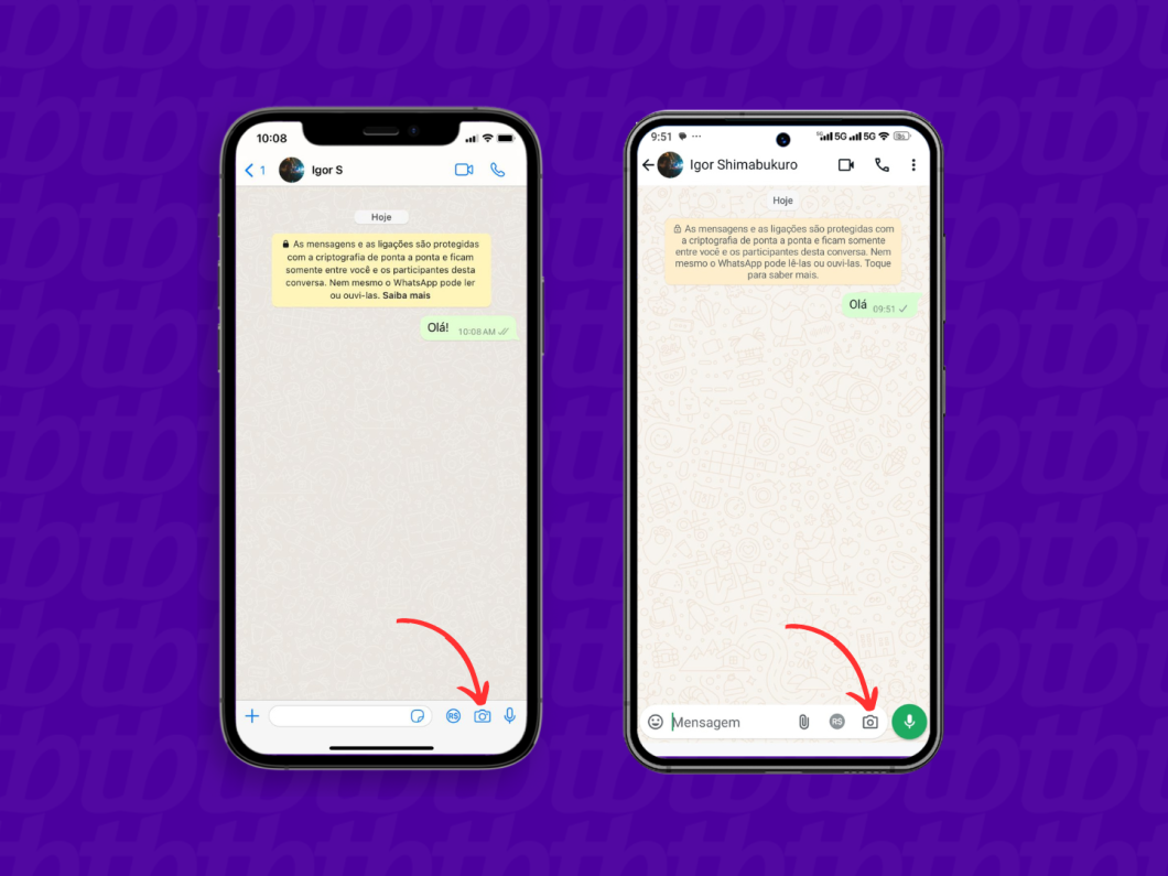 erros comuns ao enviar foto de visualização única whatsapp