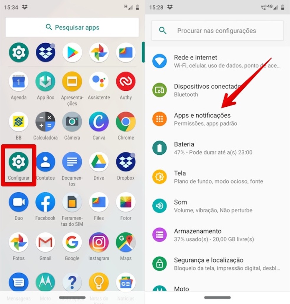 como ocultar um aplicativo no motorola