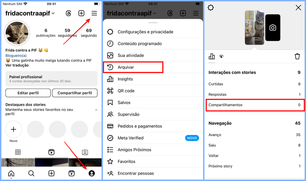 como saber quem compartilhou minha foto no instagram