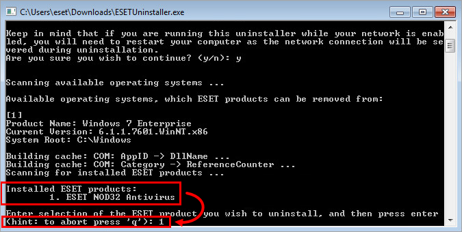 eset uninstaller download