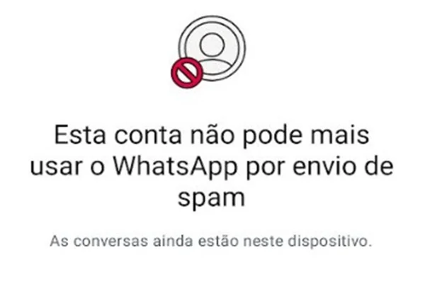 esta conta nao pode mais usar o whatsapp