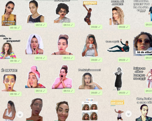 ideias criativas para figurinhas de whatsapp