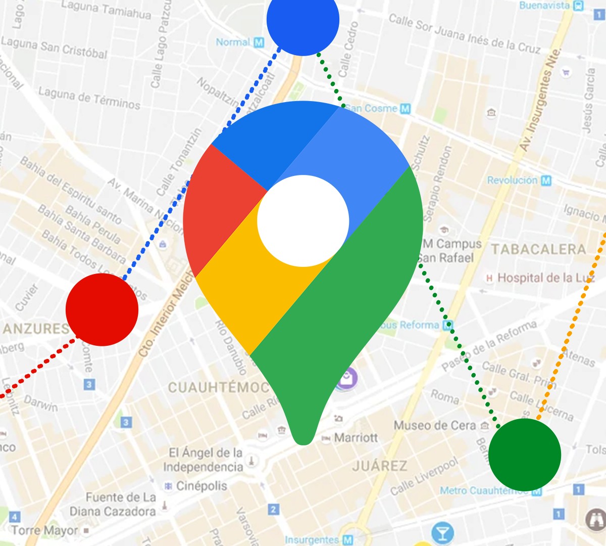 medir distância google maps pc