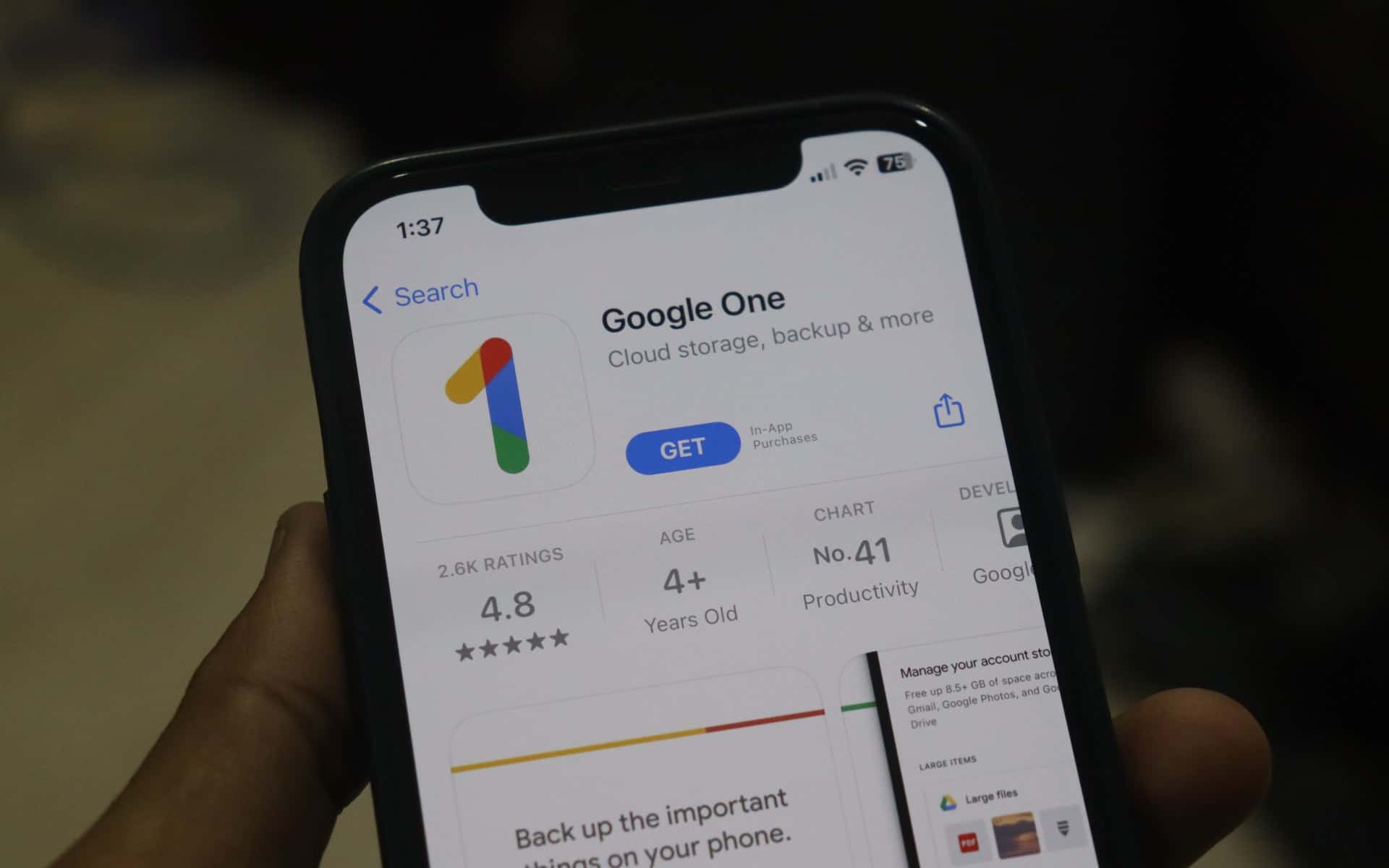 erros comuns ao usar google one