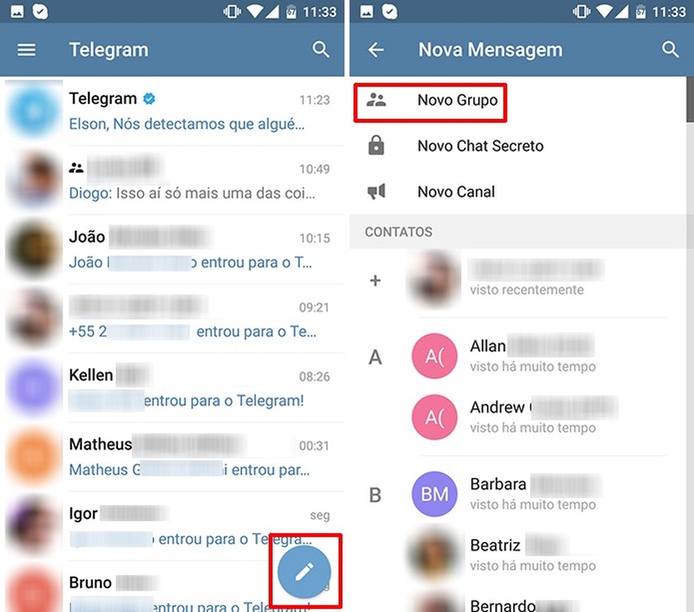 grupo do telegram
