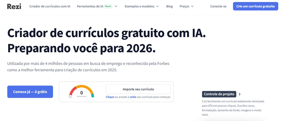 IA para currículo profissional