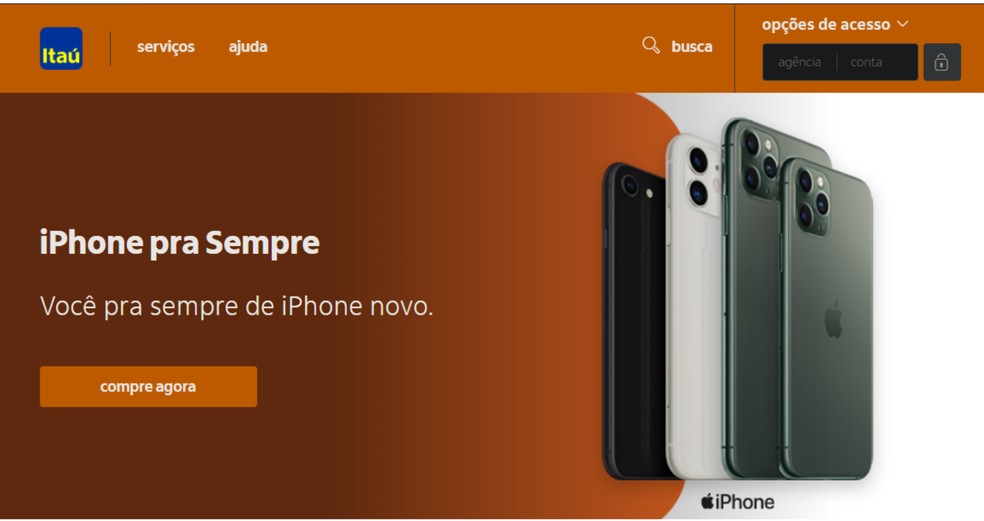 Como funciona o iPhone pra Sempre Itaú?