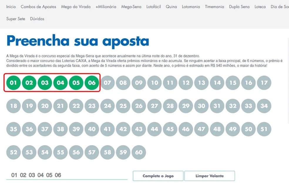 como apostar na mega da virada pela internet