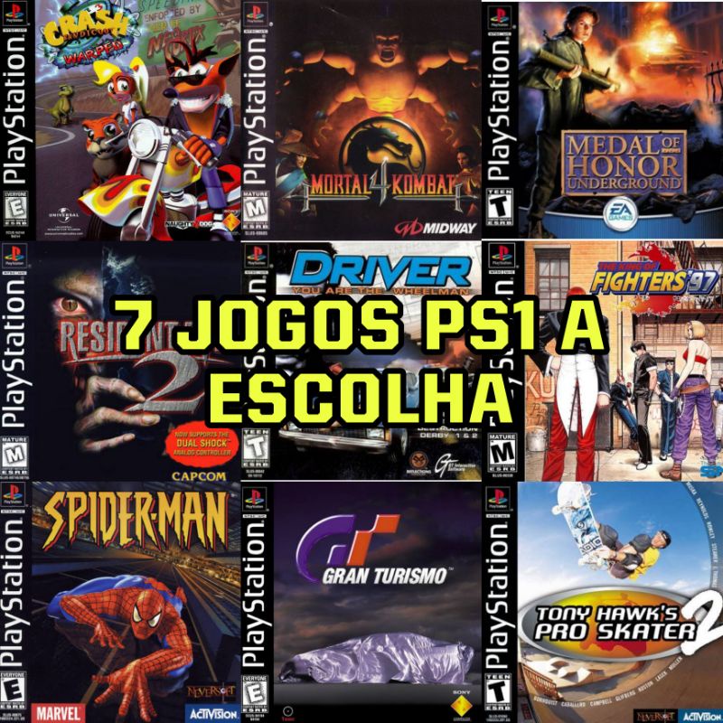 jogos 3D PS1