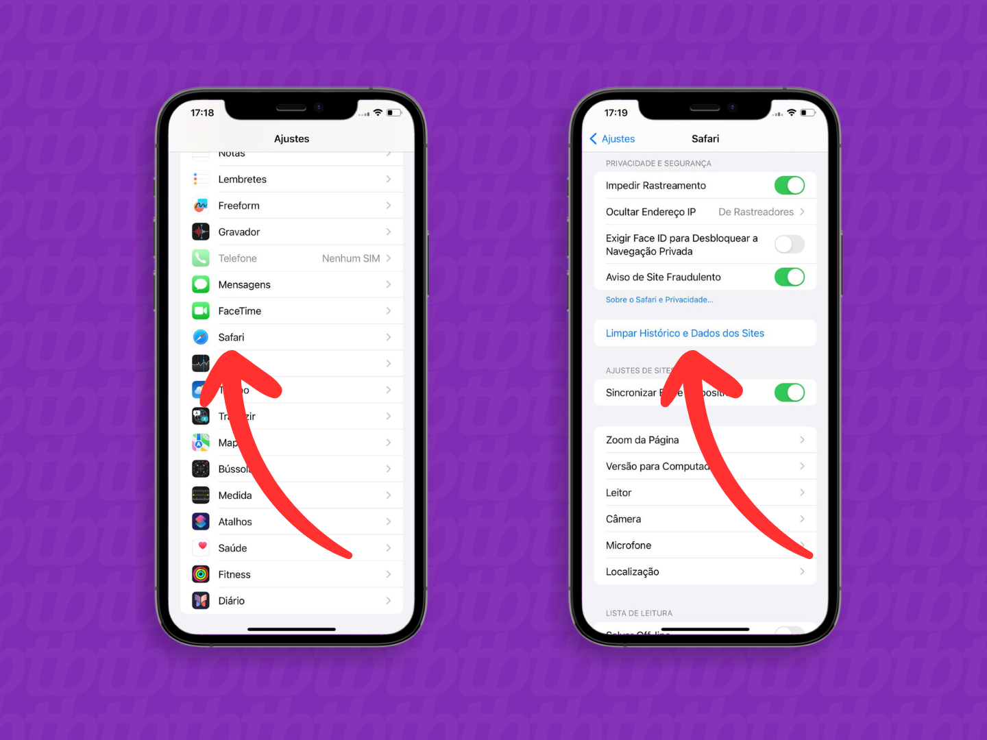limpar cache de app no iphone