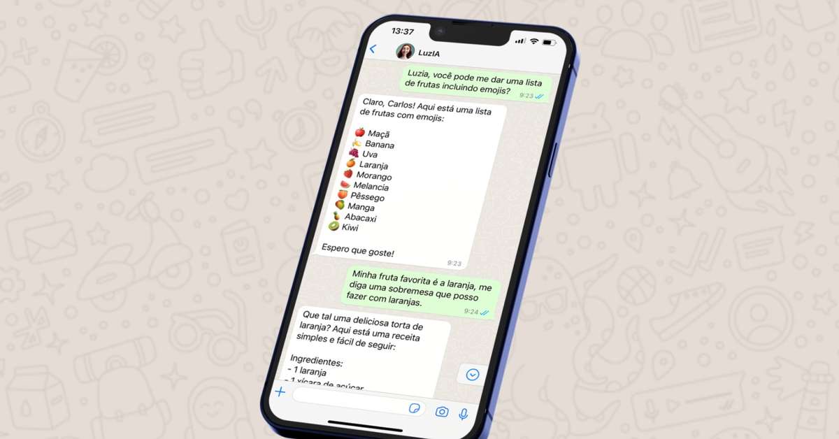 ideias criativas com luzia whatsapp