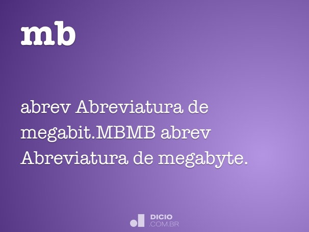 mb ou megabit