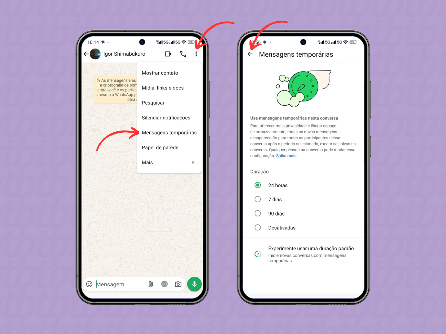 melhores dicas mensagens temporárias whatsapp