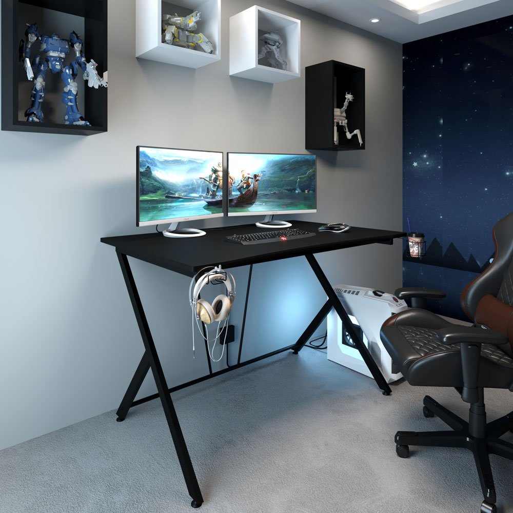 Mesa gamer compacta