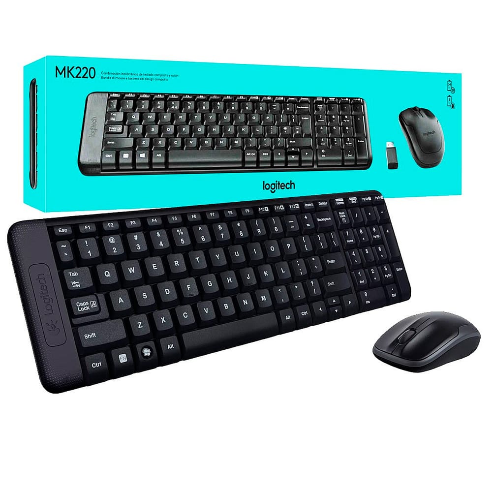 mouse e teclado sem fio logitech