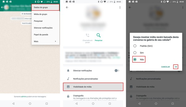 como fazer fotos do whatsapp não aparecerem na galeria do celular