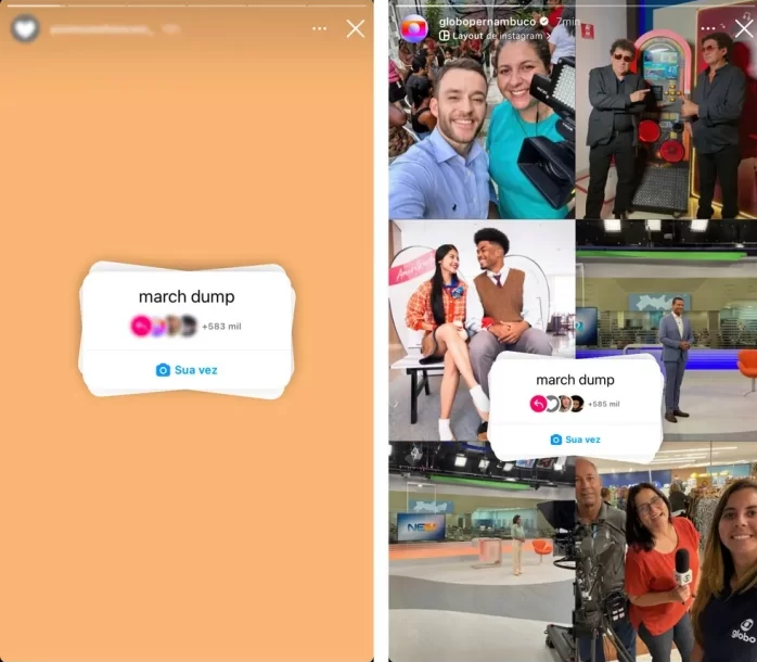 o que é dump no instagram