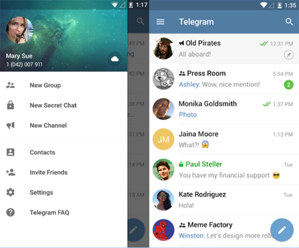 o que é telegram