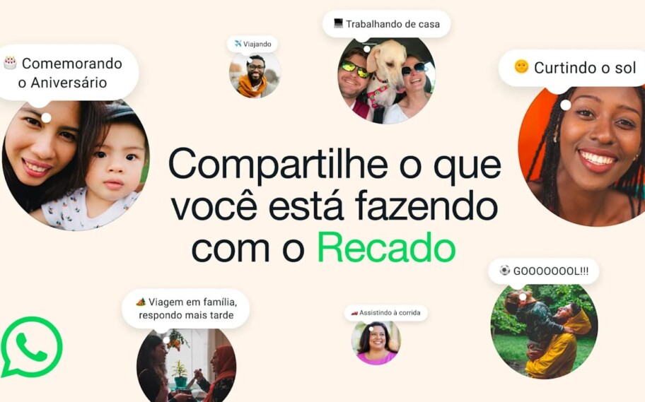 recado whatsapp profissional