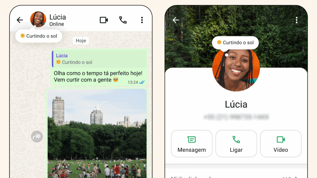 recado whatsapp criativo