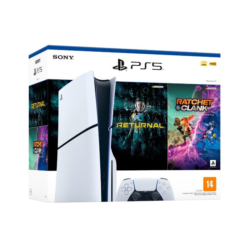 PS5 Slim bundle com jogo específico