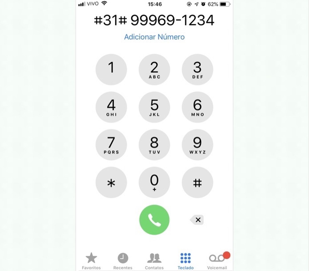 código vivo para chamadas internacionais