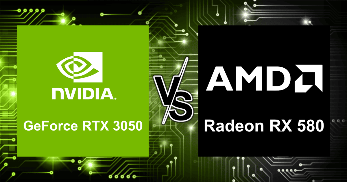 rtx 3050 vs rx 580