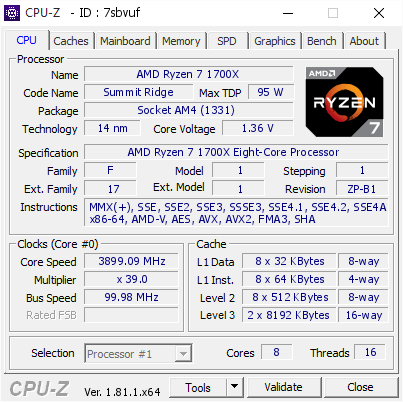 ryzen 7 1700x vs ryzen 5 5600