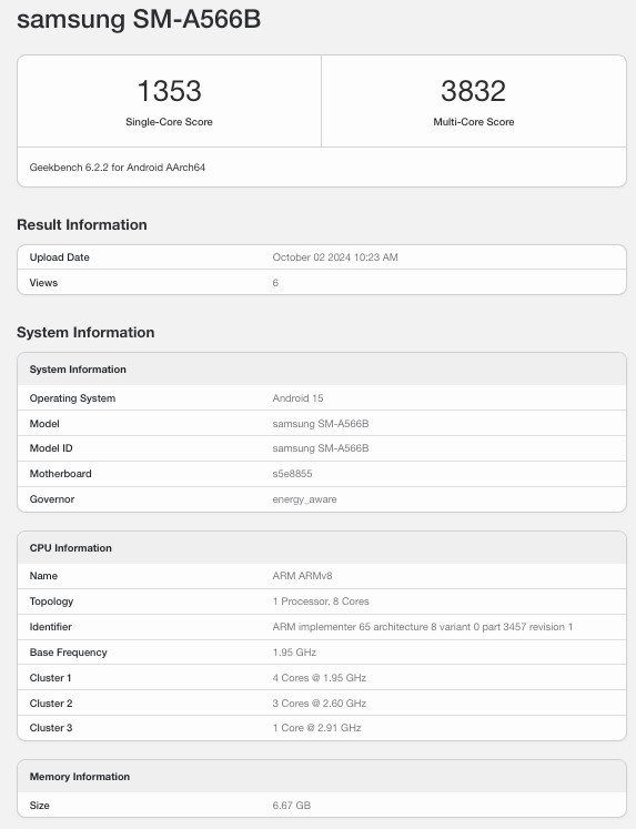 Samsung Galaxy A56 5G 256GB