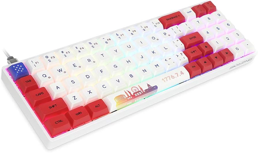 teclado 70% compacto
