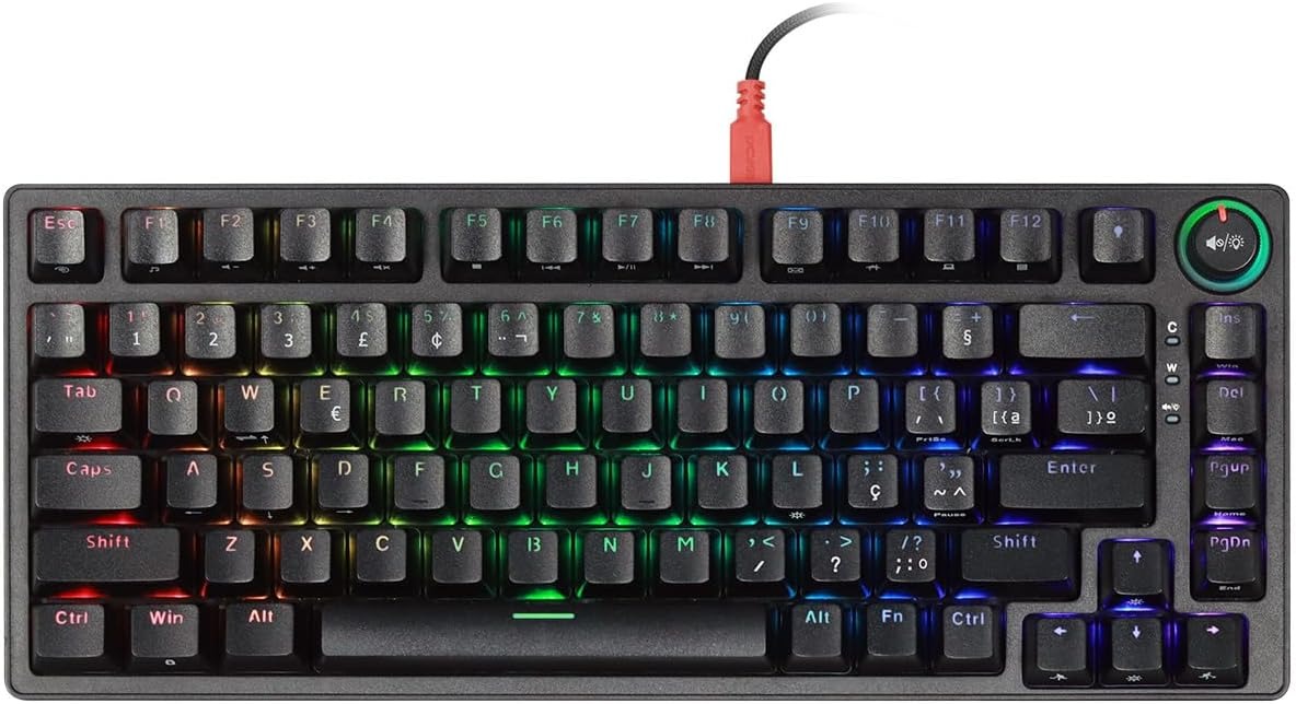 Teclado 75% mecânico