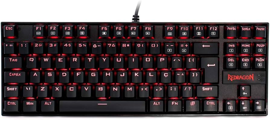 Teclado Mecânico Gamer Redragon Kumara K552 TKL