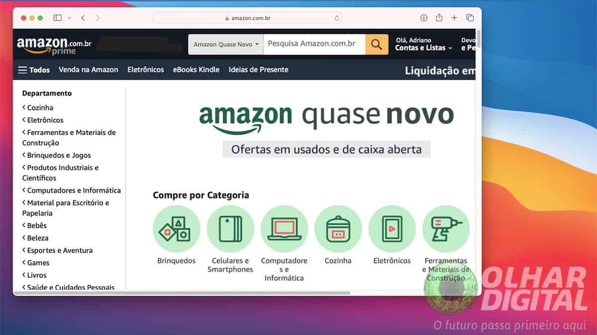amazon usados com desconto