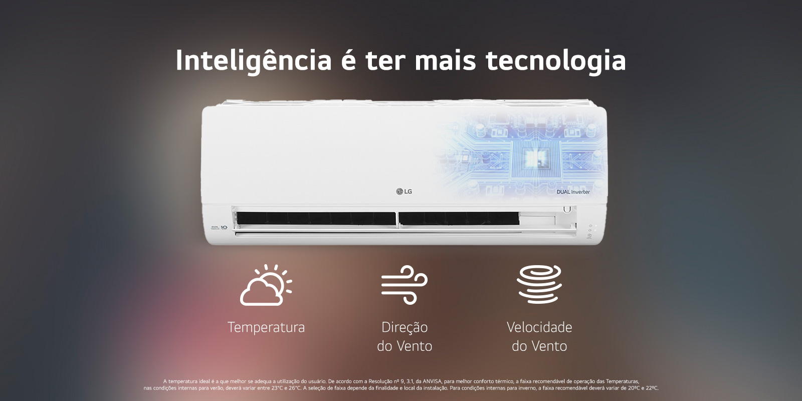 lg dual inverter 9000 btus preço
